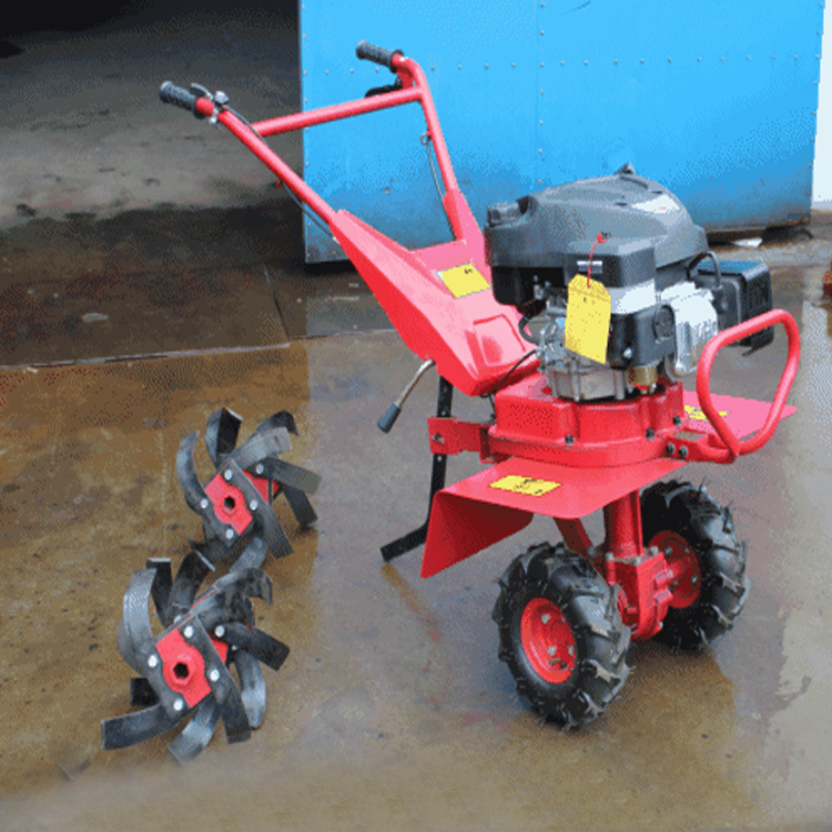 柴油自走式微型旋耕机手动深耕松土机械微型旋耕机操作简单