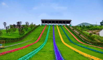 东元旅游七彩滑草彩虹滑道实力厂家