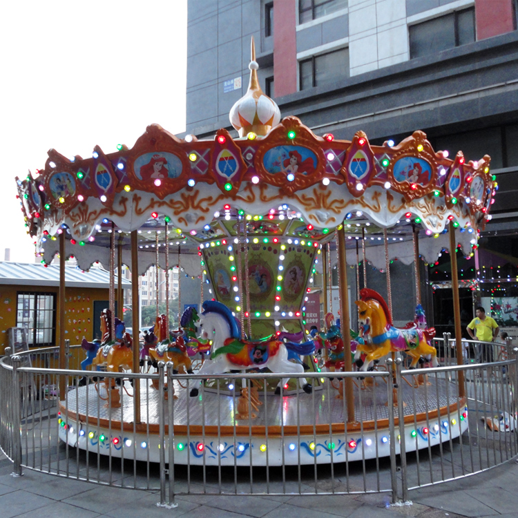 宇奇游乐设备 河北户外旋转木马定制 -搜采通