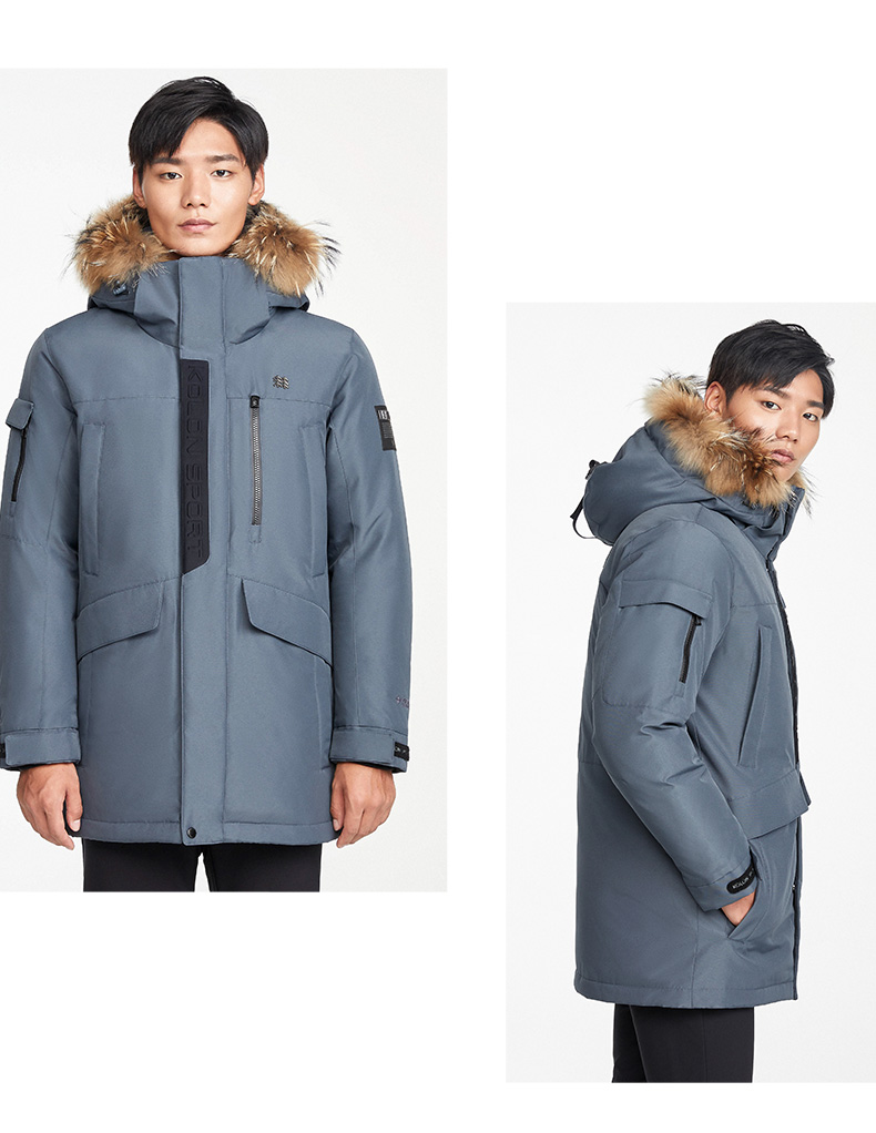 kolonsport可隆陈坤明星同款全气候服戈尔工装冬装男女大鹅羽绒服