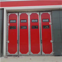 消防工业折叠门复合板材料 安全性能强 电动开启门扇