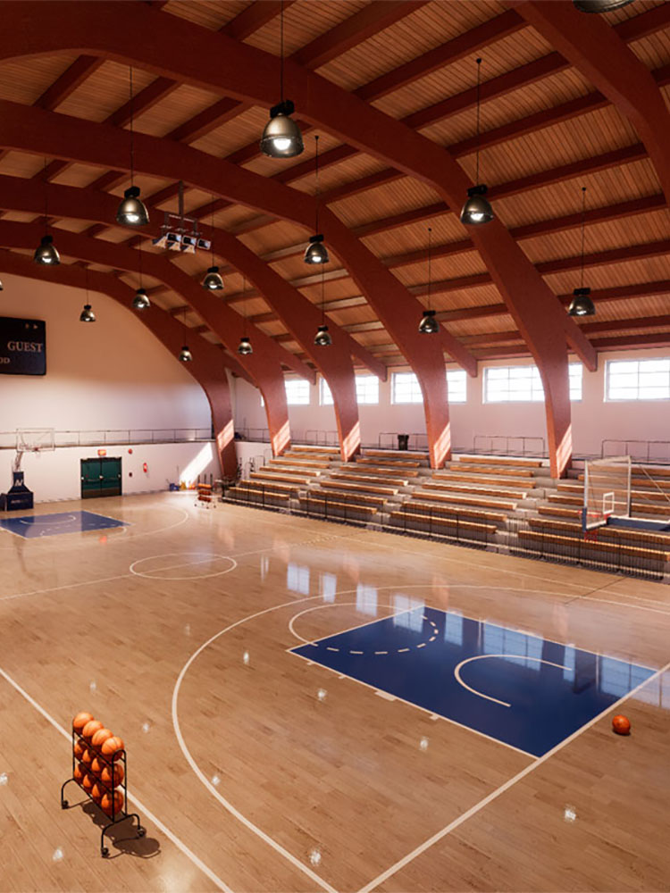 欧氏地板 室内体育木地板施工 体育场篮球场运动地板