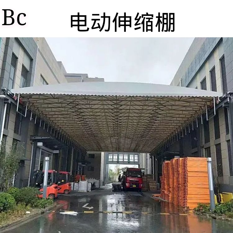 bc大型電動伸縮雨棚廠家 定製移動倉庫大棚 摺疊伸縮帳篷遮陽棚