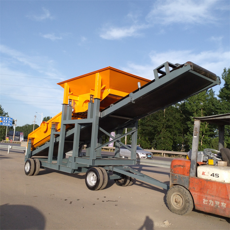 速凌矿石筛分机 大型移动式振动筛石机厂家