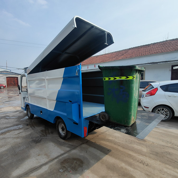 液压围板垃圾分类车社区桶装垃圾收集车新能源4桶垃圾转运车
