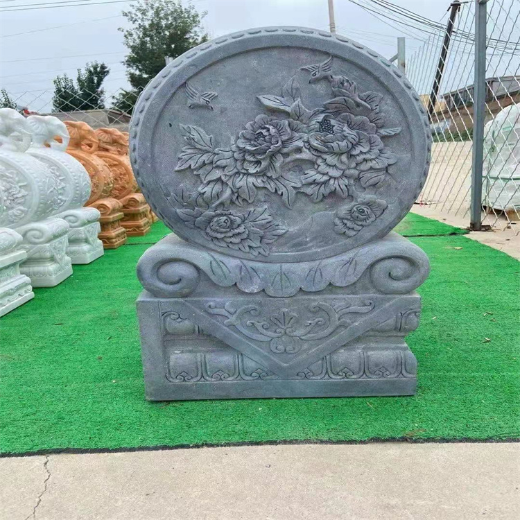 栏杆抱鼓石 墩抱鼓石石鼓的意义 摆放石鼓石 志诚石业