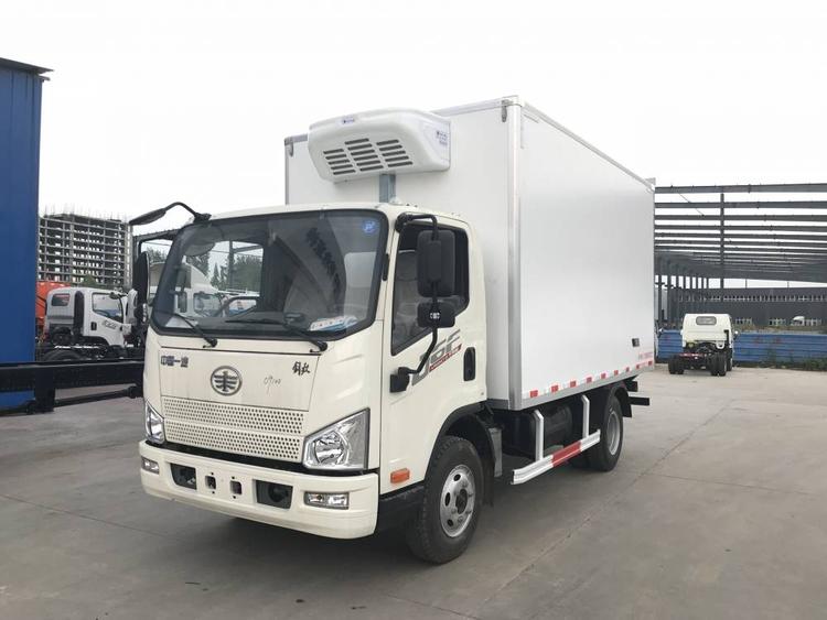 解放j6f肉钩冷藏车 活鱼冷链车 城市蓝牌轻卡冷藏车 4米2冷藏车