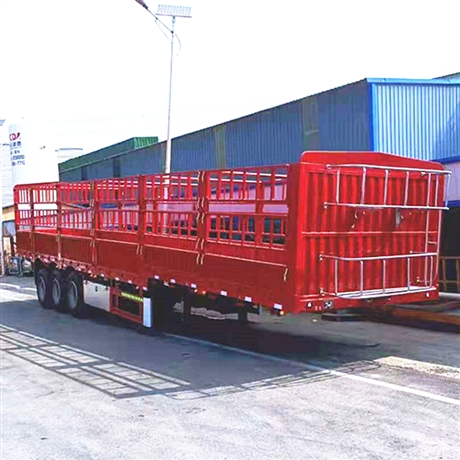 轻型碟刹桥高栏半挂车 气囊桥仓栏半挂车 挂车公告看点