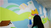 学校墙绘 上海校园外墙手绘墙 围墙文化墙 纯手工墙绘壁画 很棒
