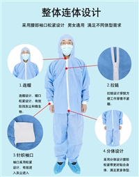 安徽省一次性防护服    有隔离服和防尘服