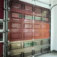 定制铝合金车库门 电动翻板车库门 全铝别墅车库门 北京红铜拉丝门