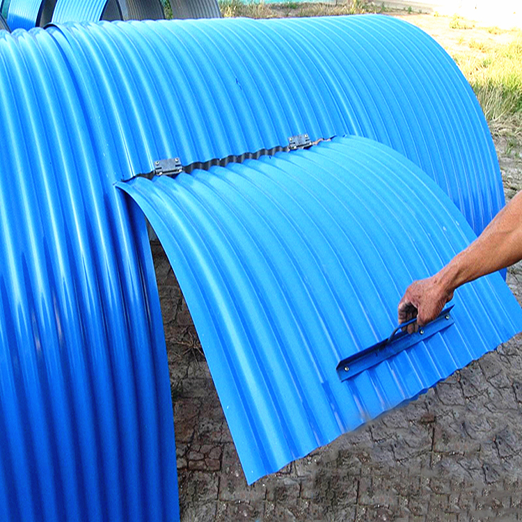 弧形彩钢防雨罩 皮带机防尘罩 输送设备固定罩开启罩