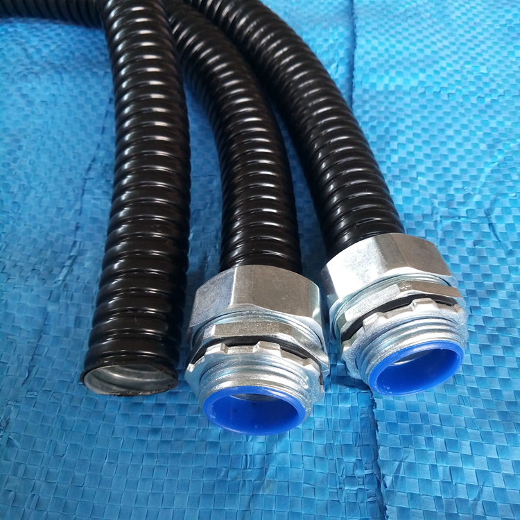 供应户外电缆保护不锈钢包塑软管FSS型加厚包塑蛇皮管DN40