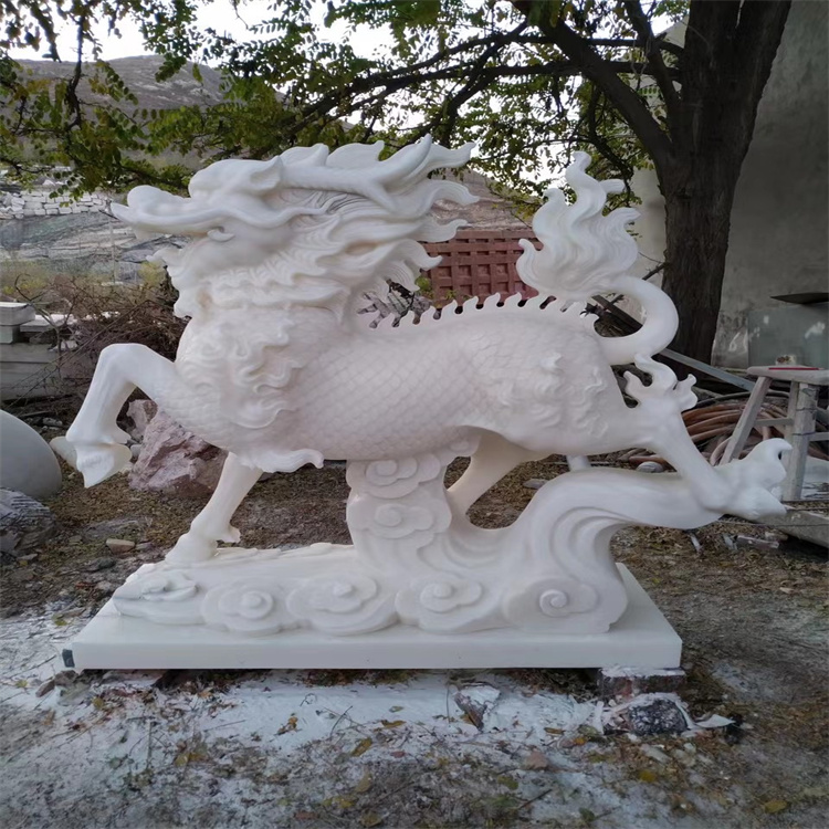 花岗岩石麒麟 景观大门一对石麒麟 志诚石业 各种规格石麒麟