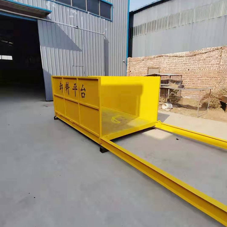 建筑工地塔吊高空转料平台卸料平台抽屉式平板式