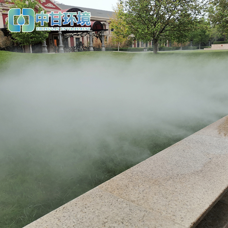 园林喷雾造景 假山雾化景观 广场微雾美化装置