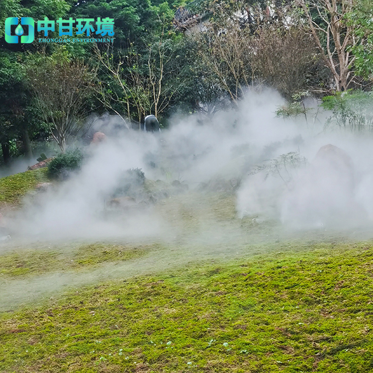 温泉景观造雾,生态园喷雾景观,特色小院喷雾景观