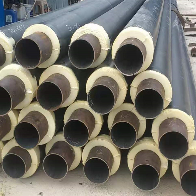 热力钢套钢保温管塑套钢保温管聚氨酯直埋发泡保温管