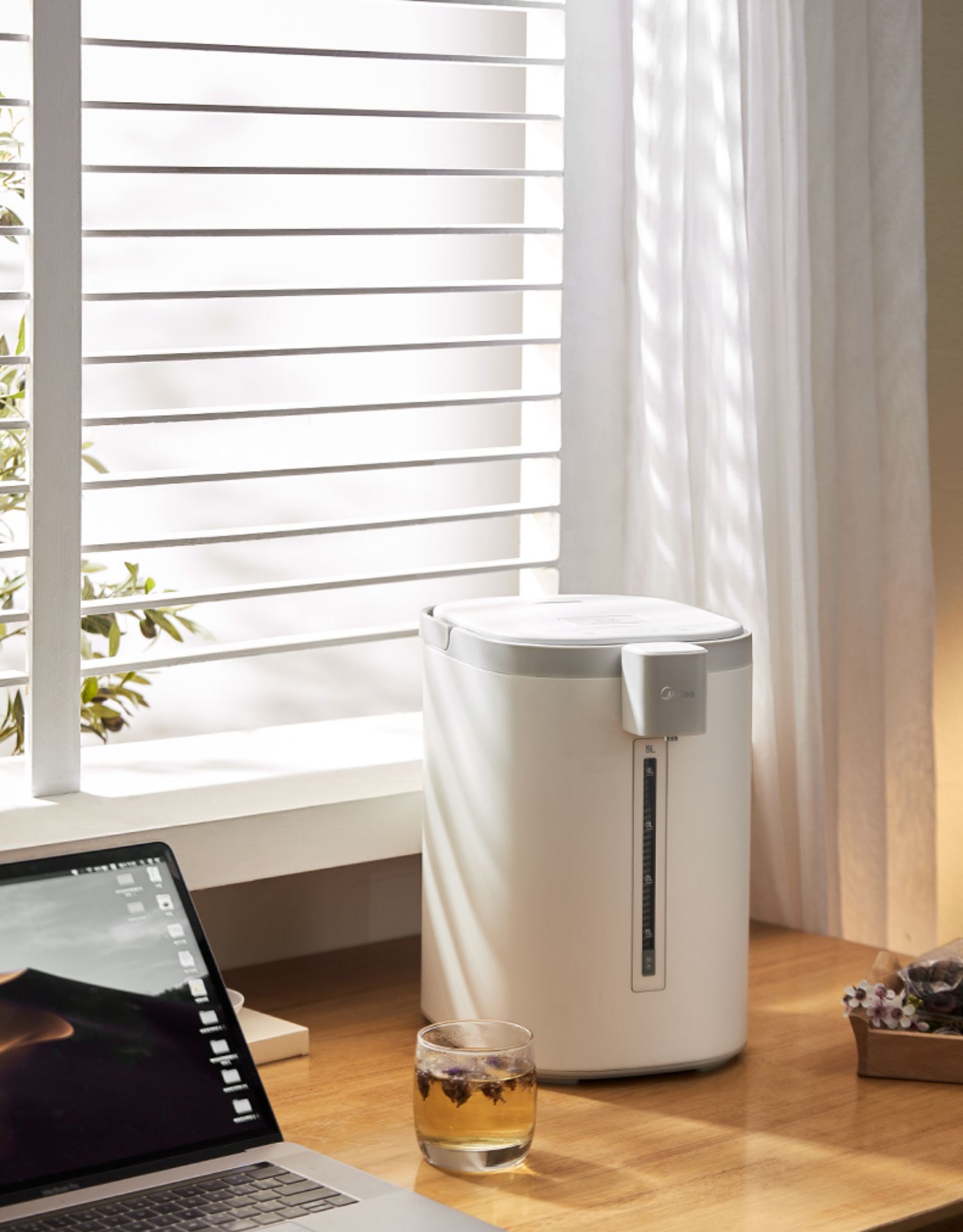 美的电热水壶瓶保温一体家用智能防干烧大容量5l升级智能多段控温