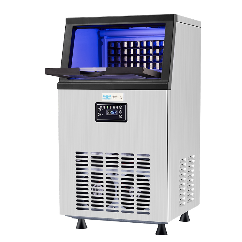 新飞制冰机商用大容量奶茶店酒吧小型迷你全自动方冰制作机家庭用
