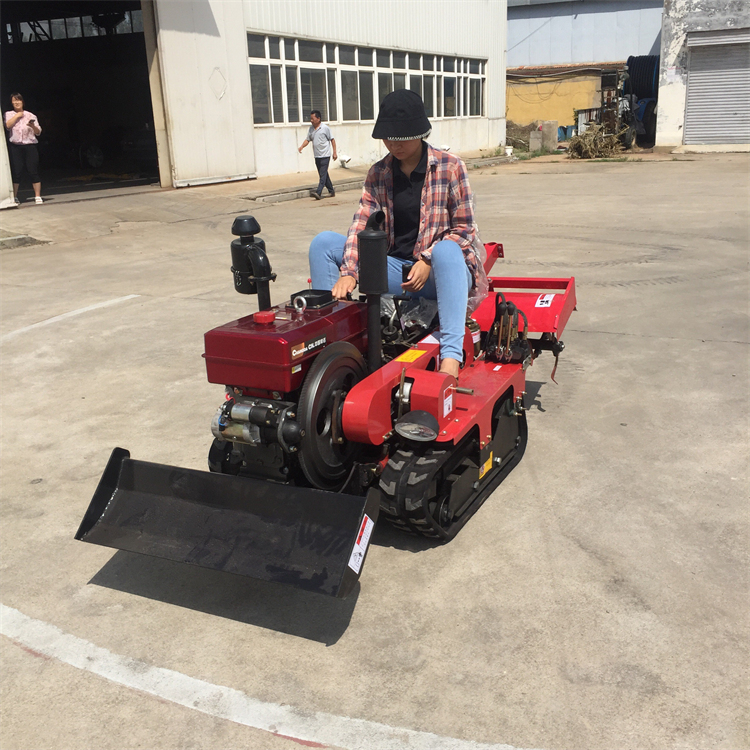 25马力旋耕回填一体机 履带旋耕推土机 微型履带式旋耕机