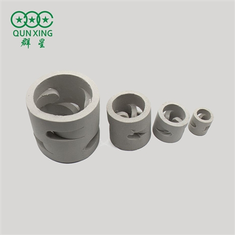 陶瓷鲍尔环填料 冷却塔吸收塔散堆填料鲍尔环  萍乡群星