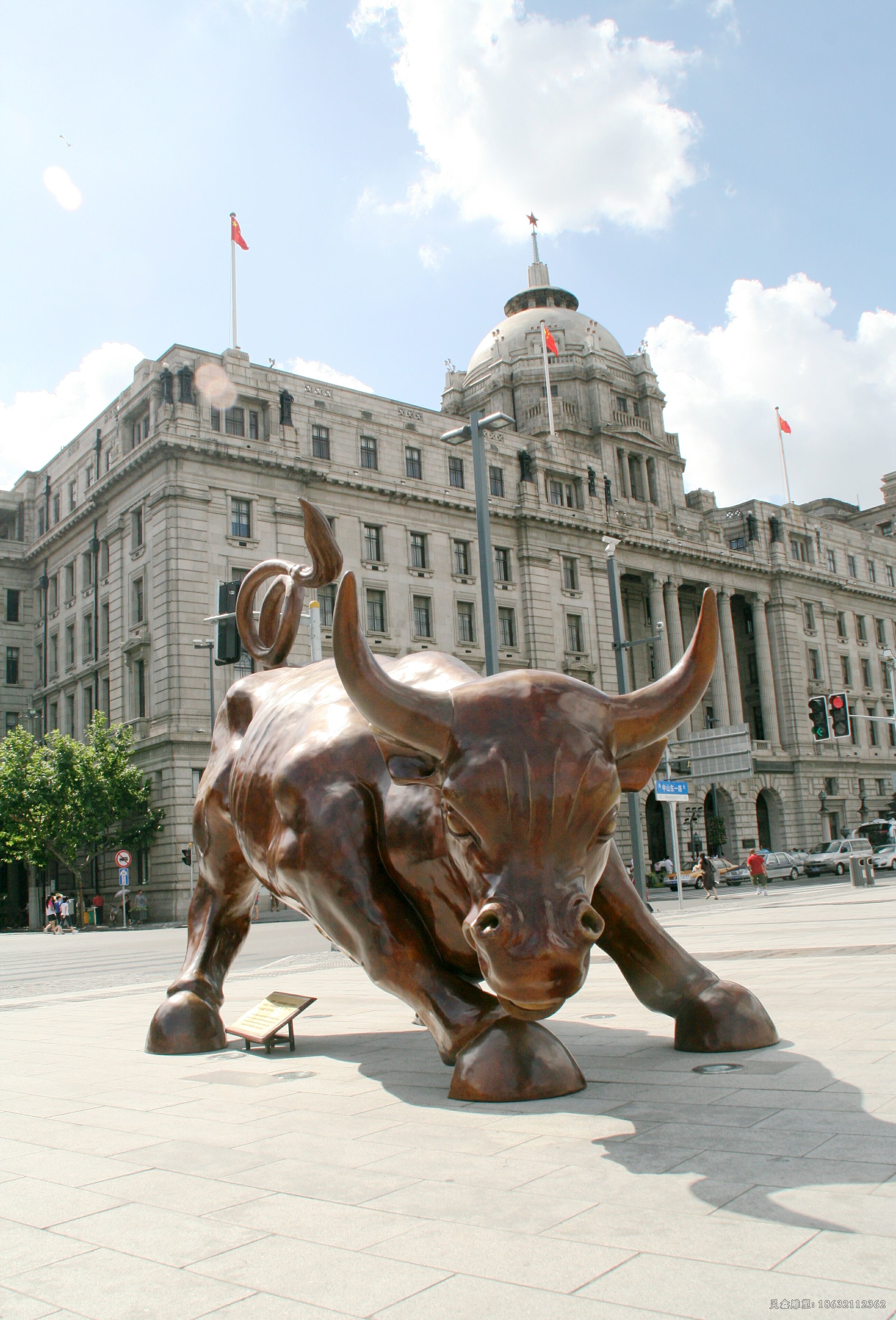 动物华尔街牛户外铜雕