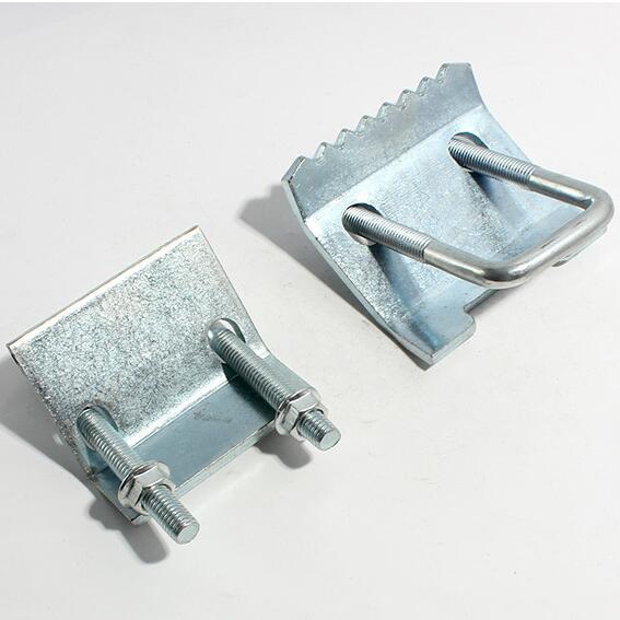 带齿压板梁夹 抗震c型钢压板 带虎齿梁夹 c型钢管廊压板扣件生产厂家