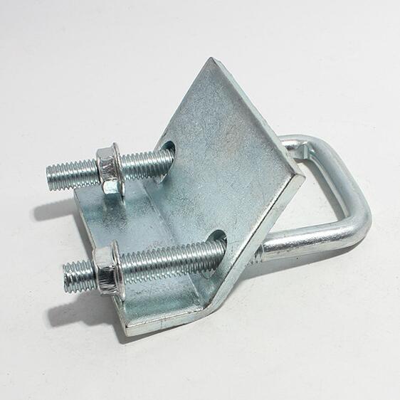 带齿压板梁夹 抗震c型钢压板 带虎齿梁夹 c型钢管廊压板扣件生产厂家