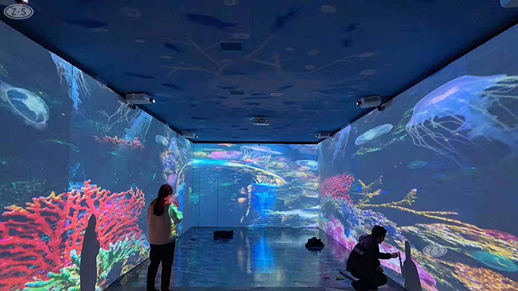 5d全息投影设备体验馆 花海世界沉浸体验馆 全息互动投影设备 投影