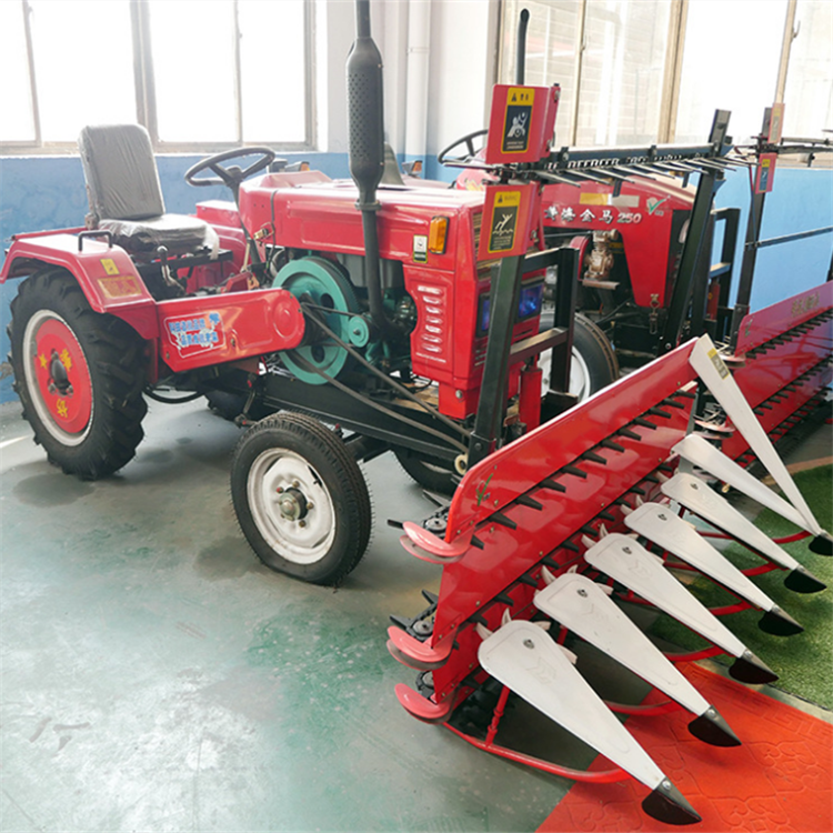 一边倒放片苜蓿草收割机 单杠多缸拖拉机 黄芪黄芩党参芷收割机