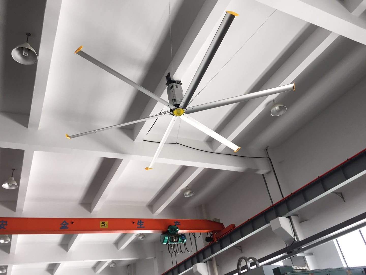 恒爽达物流园仓库车间大吊扇自然风厂家工业降温大风扇