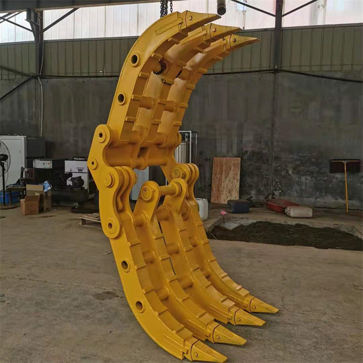 四驱液压抓钢机 挖掘机抓铁器 抓草夹子 钩机夹石器 挖机抓手 机械式
