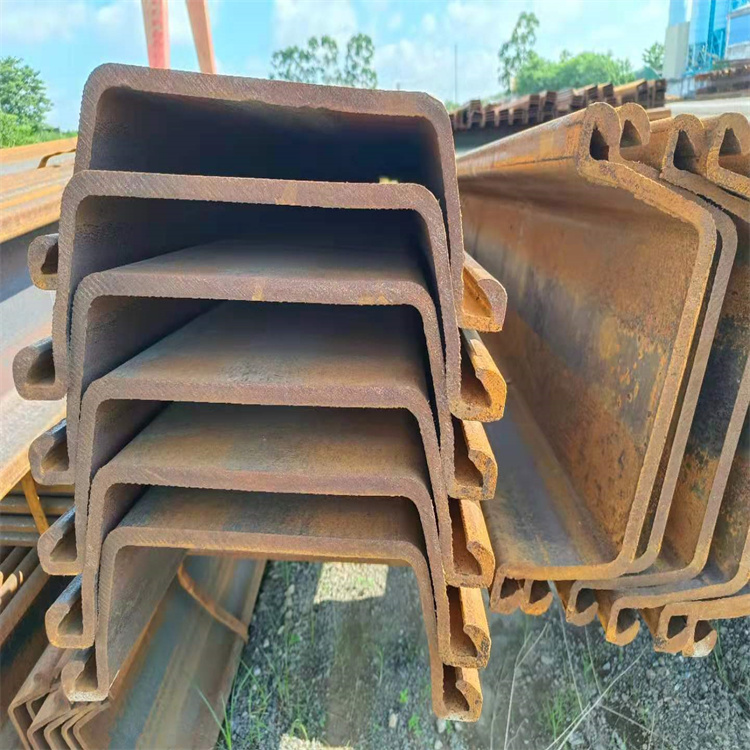 u型津西钢板桩 钢板桩厂家 批发钢板桩 强度高防水性能好