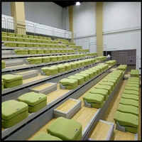 室内外体育场馆折叠式 伸缩看台座椅中空吹塑椅 永泰体育