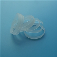 白色耐磨硅胶圈 U型硅胶软圈 非标定制硅胶模压件