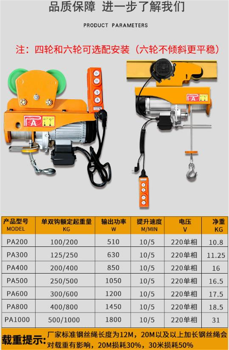 成华牌3t5t10t吨单链双速电动葫芦运行式链条电动葫芦工字钢专用电动