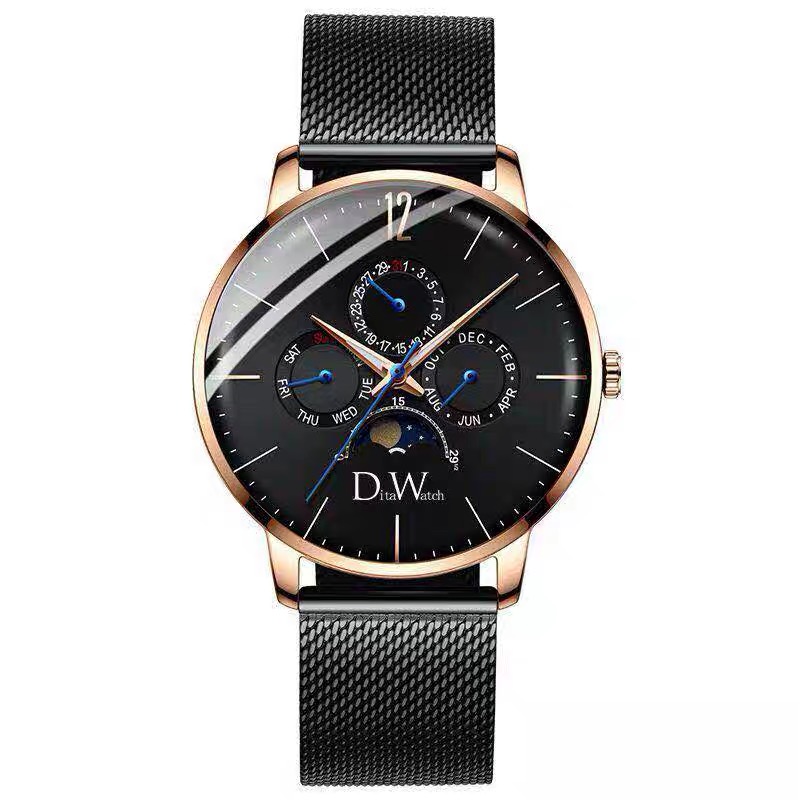 dw男士手表世界欧美氚气瑞士新款学生机械潮男表