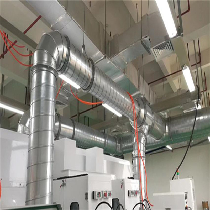 环保空调工程安装白铁皮不锈钢螺旋风管生产厂家