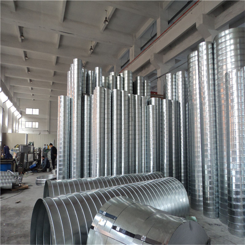 中山螺旋风管加工厂 中央空调工程安装镀锌螺旋风管生产厂家