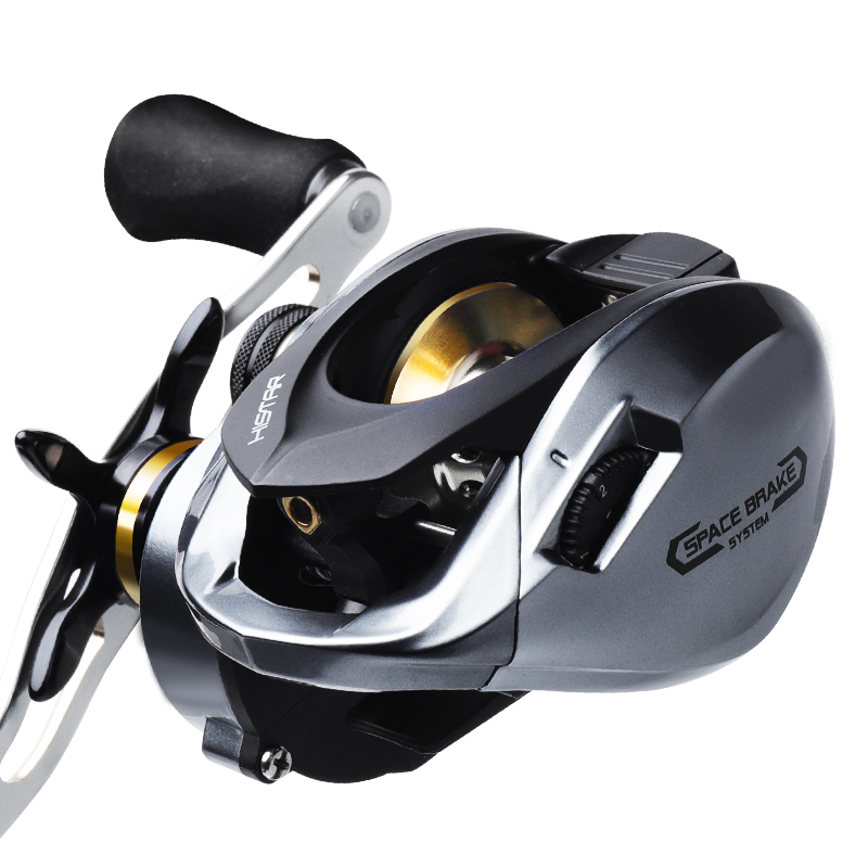 哈斯达极光微物水滴轮防炸线双刹车泛用打黑远投全金属路亚鱼线轮