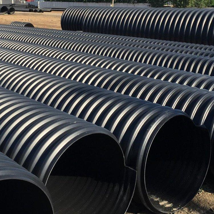 pe螺旋波纹排水管 城市污水塑钢缠绕排水管 郑州pe塑钢缠绕波纹管 润