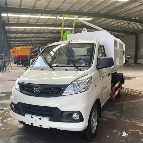 福田祥菱挂桶垃圾车3方垃圾运输车国六侧装垃圾车可按揭