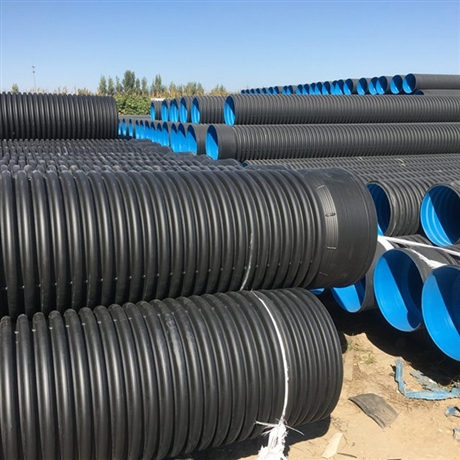 润星直供pe塑料波纹污水管室外管网pe双壁波纹管南阳聚乙烯双壁波纹管