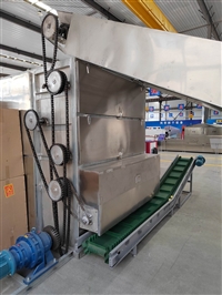 連續式烘干機 山藥網帶干燥設備 大型網帶烘干設備