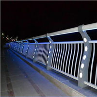 桥梁灯光护栏 桥梁道路护栏 不锈钢复合管栏杆生产
