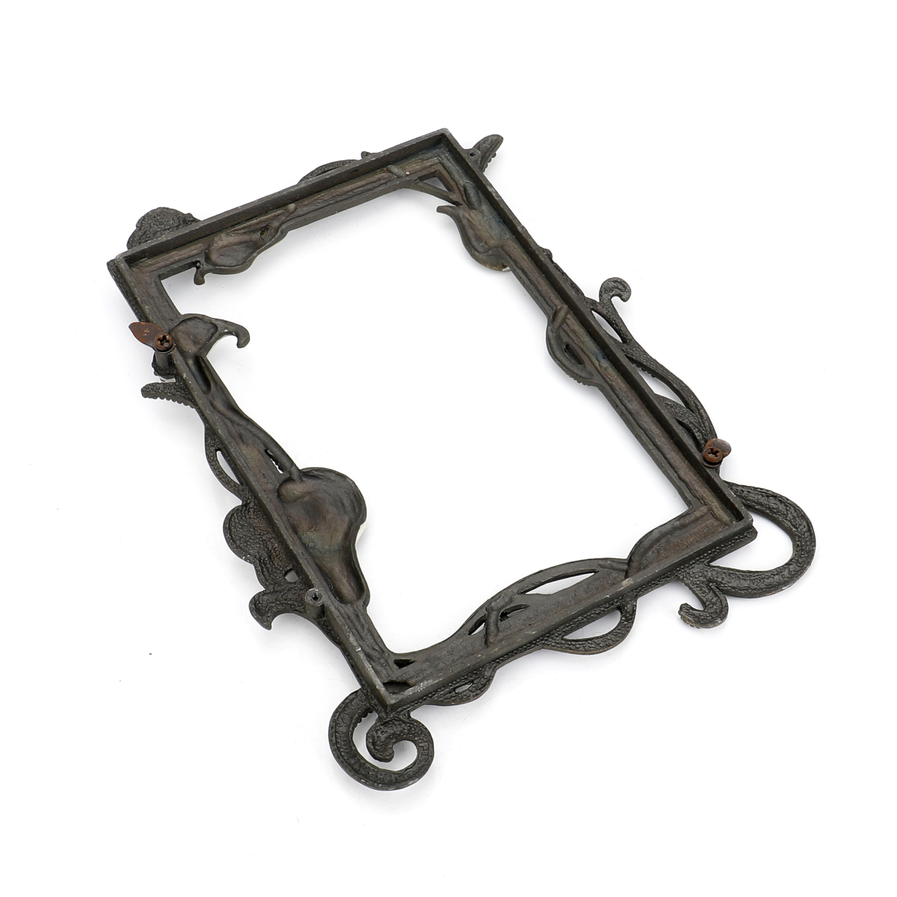 新款金属藤蔓边复古镜子锌合金相框摆件创意工艺品摆件定制