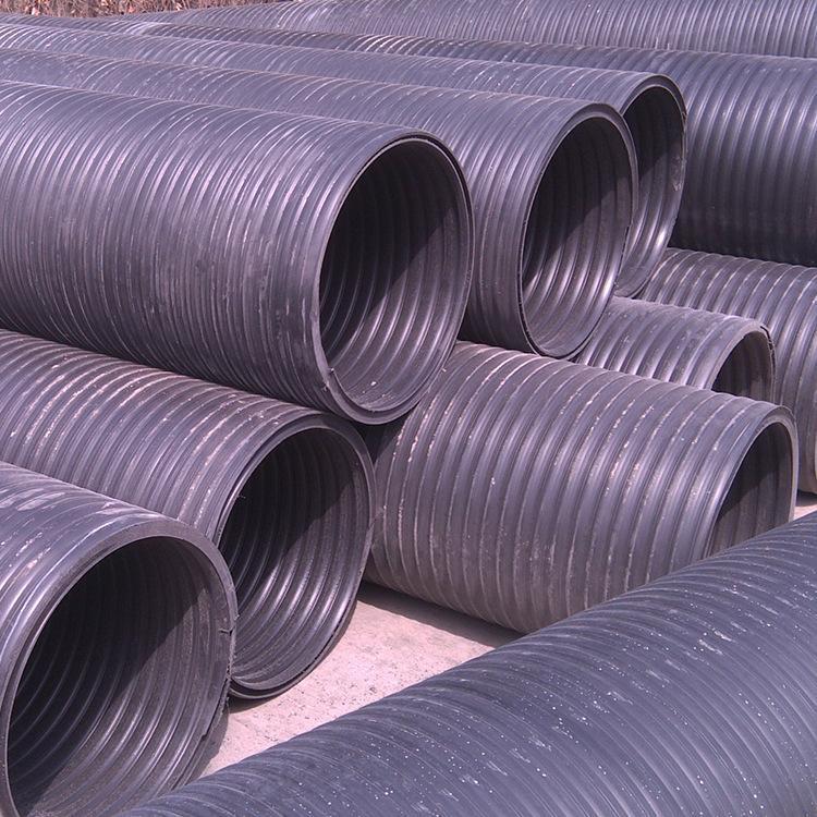 pe缠绕b型结构壁管 sn10中空壁缠绕井筒管 蚌埠pe中空壁排水管 润星