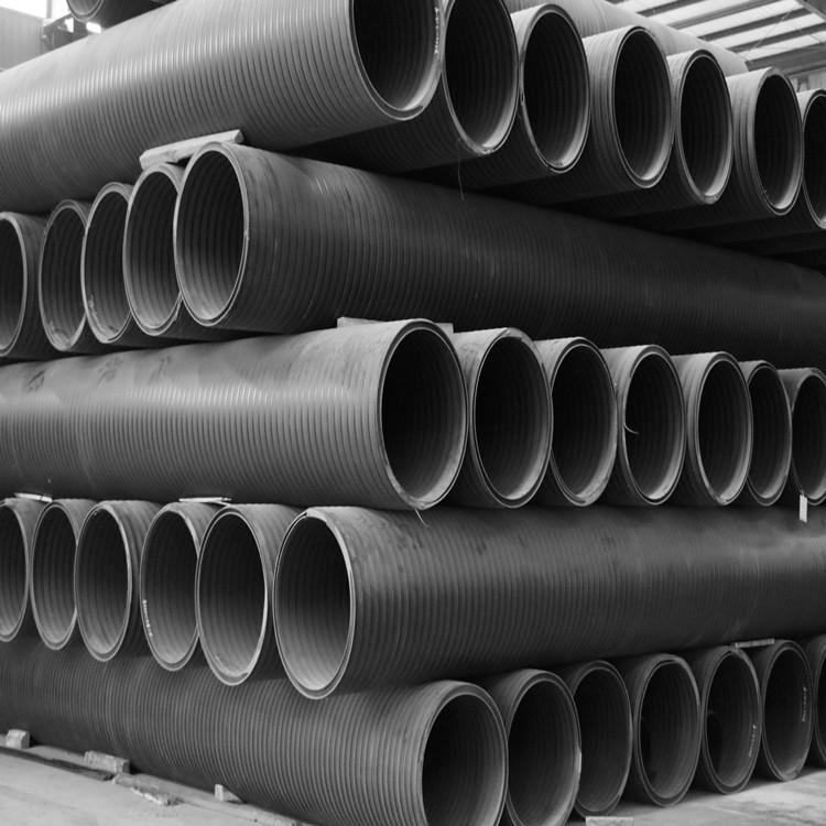 全新料hdpe双壁缠绕管 江西聚乙烯pe井筒管 波纹污水管