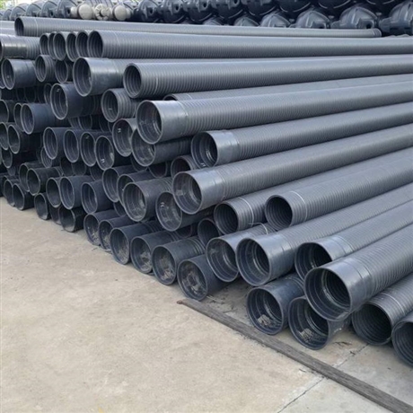 润星聚乙烯hdpe井筒管dn630双壁缠绕井筒管枣庄pe缠绕结构壁管检测过